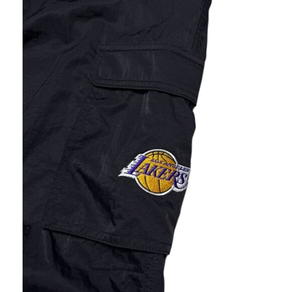 LOS ANGELES LAKERS NBA Activewear Cargo Track Ankle Workout Pants Womens Small - Picture 2 of 5